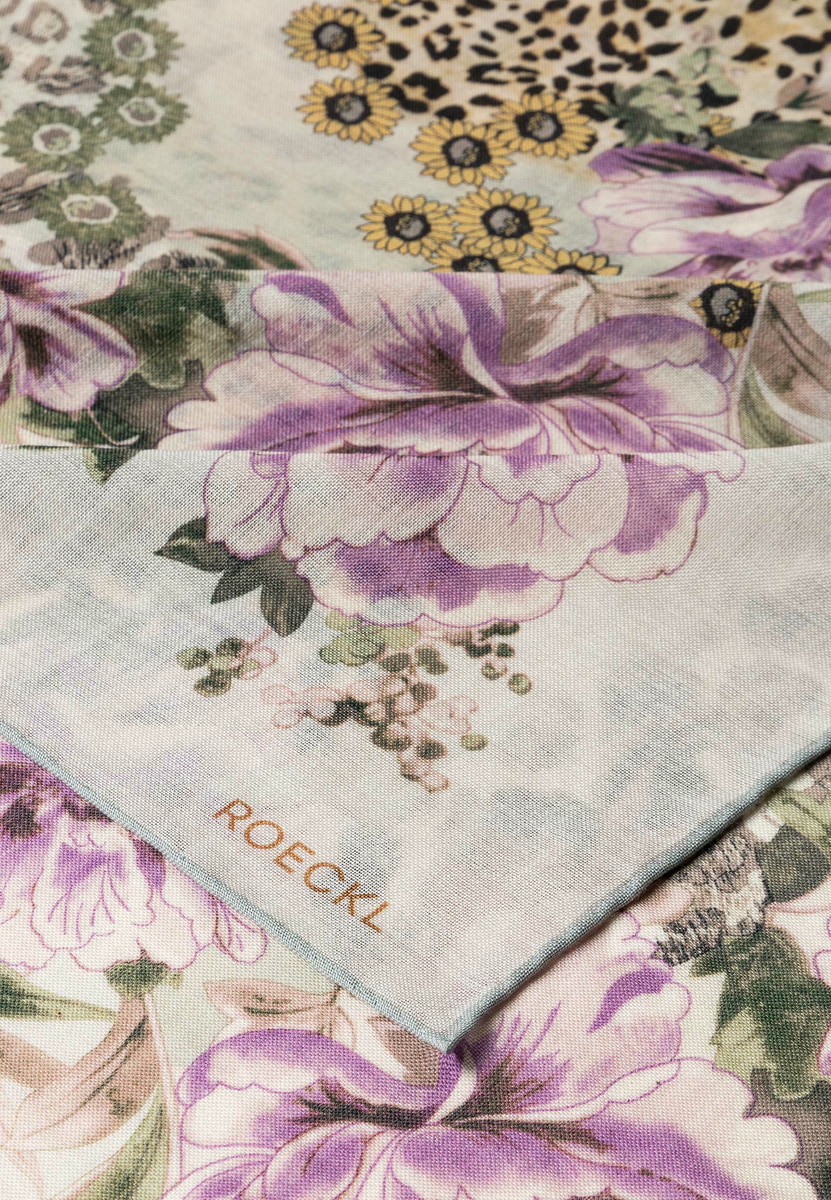 Blooming Wilderness 100x100  - multi cashmere