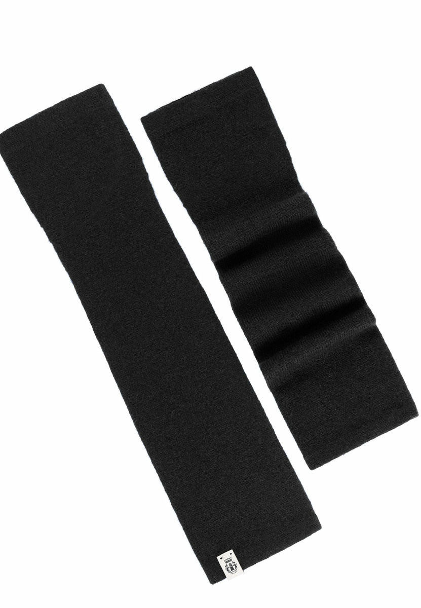 Pure Cashmere Stulpe - black