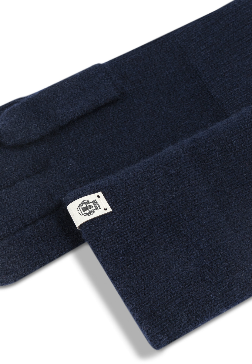 Pure Cashmere Handschuhe - navy