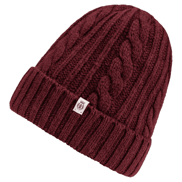 Cabled Charm Mütze - mulberry