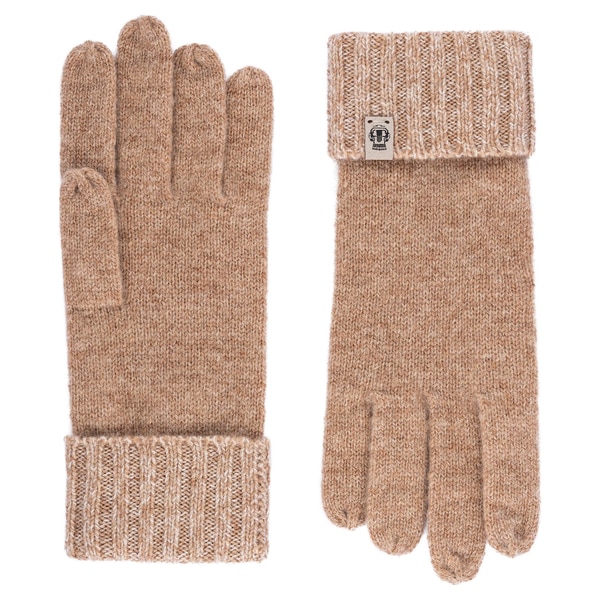 Cabel lines Handschuh - cashmere/white