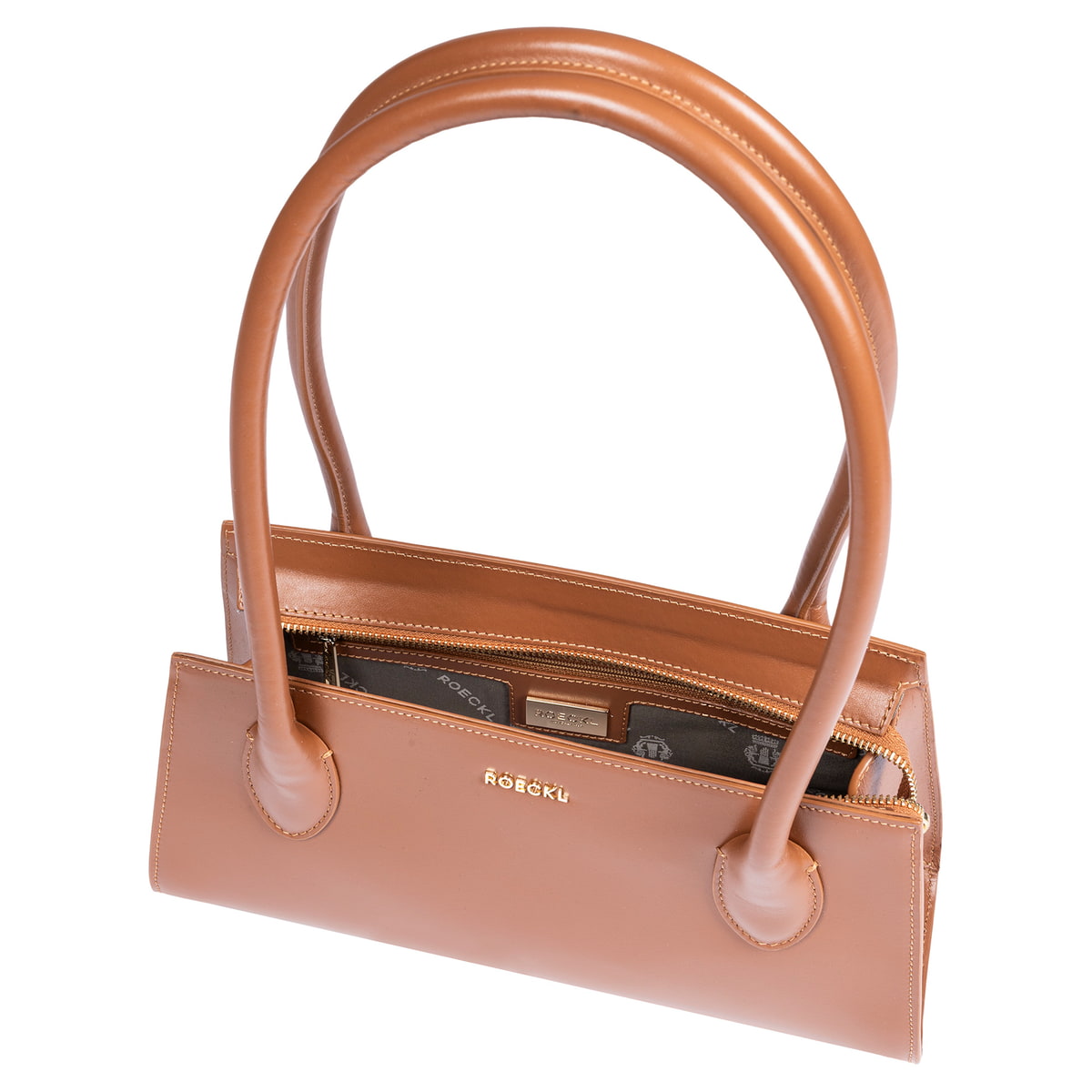 Elisa handbag small - saddlebrown