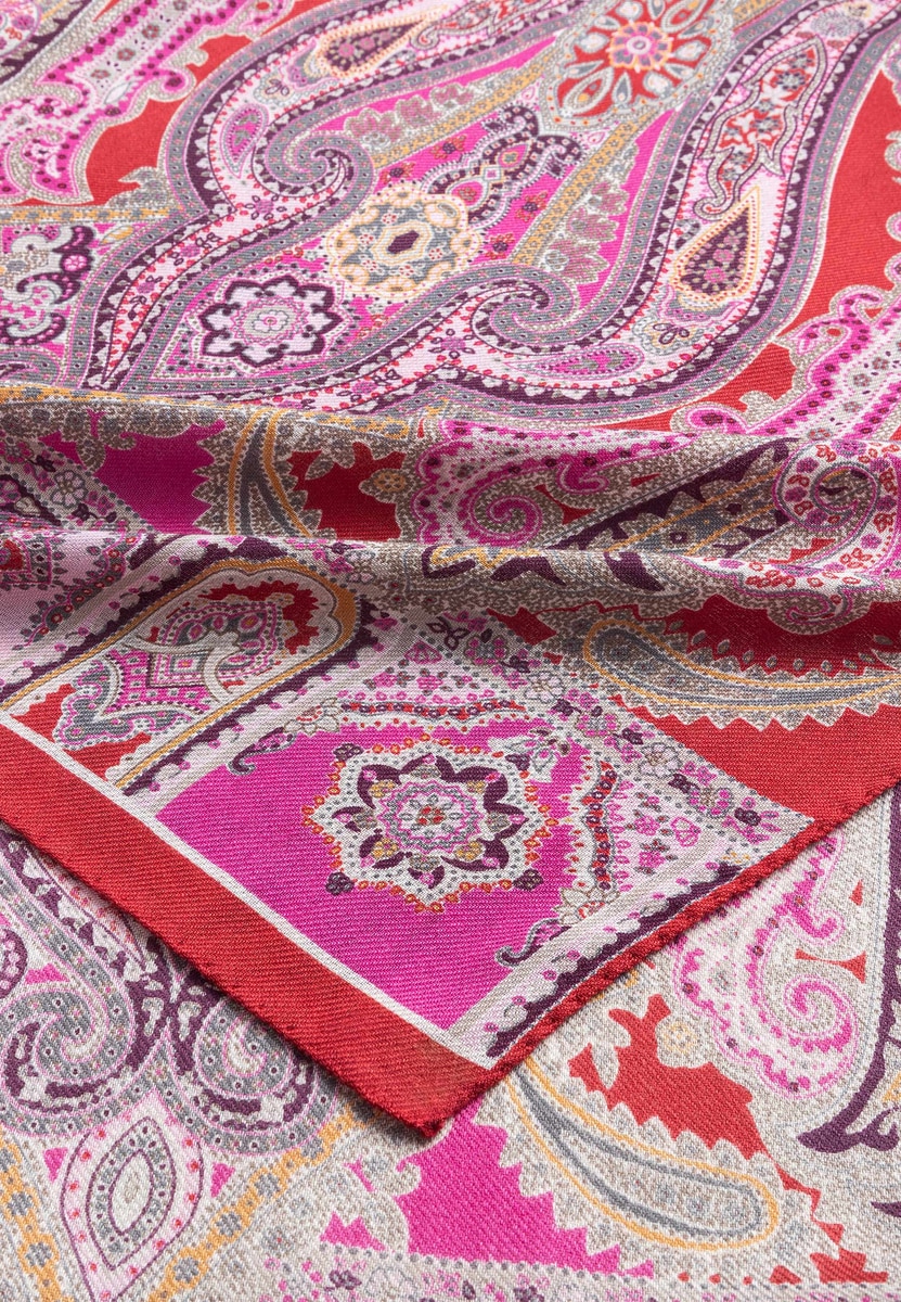 Harfen Paisley 70x170 - red/cashmere