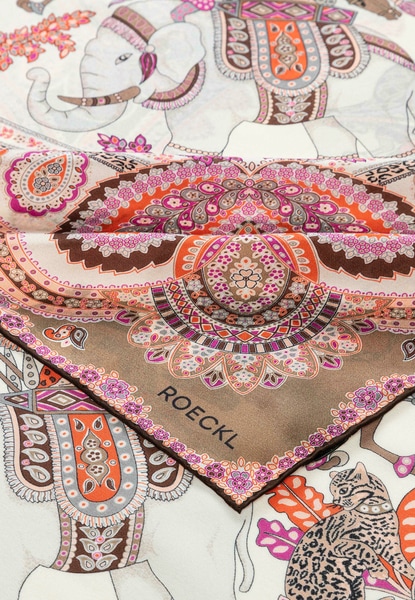 Elephant Parade Silk 140x140 - rose/beige