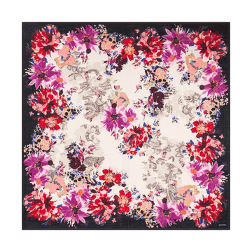 Blooming Harmony 100x100  - multi black