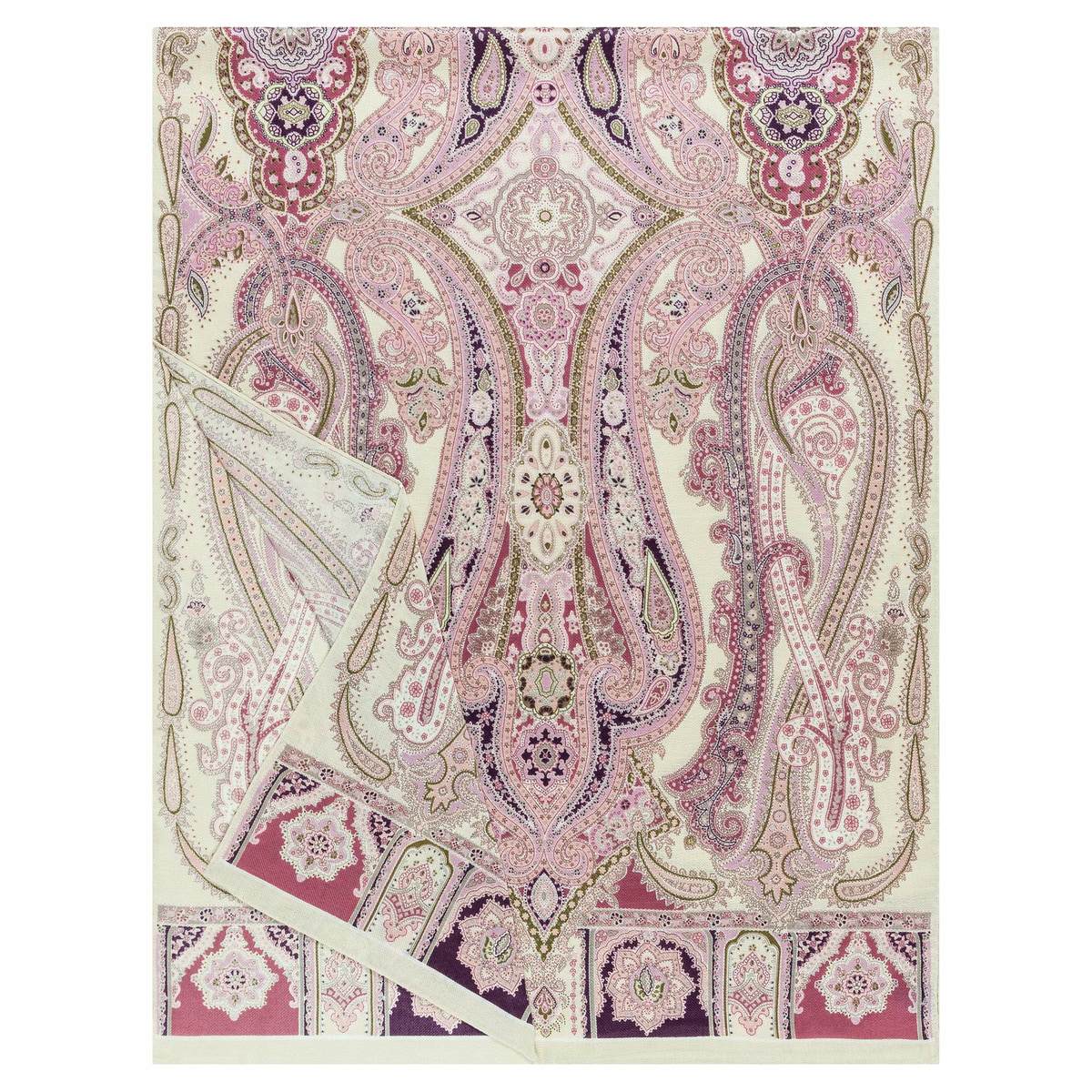 Harfen Paisley 70x170 - mauve
