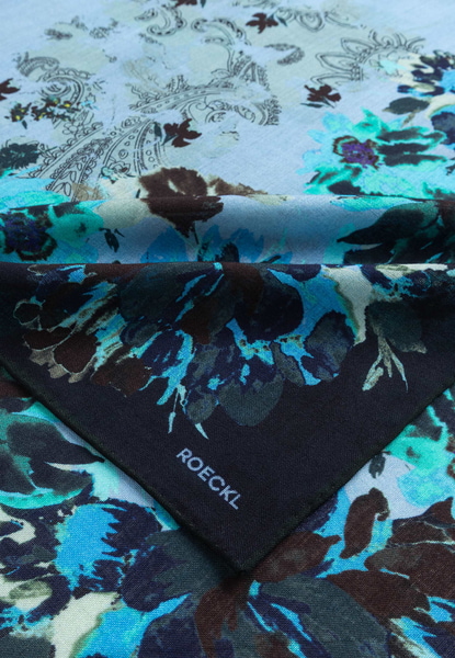 Blooming Harmony 100x100 - multi navy