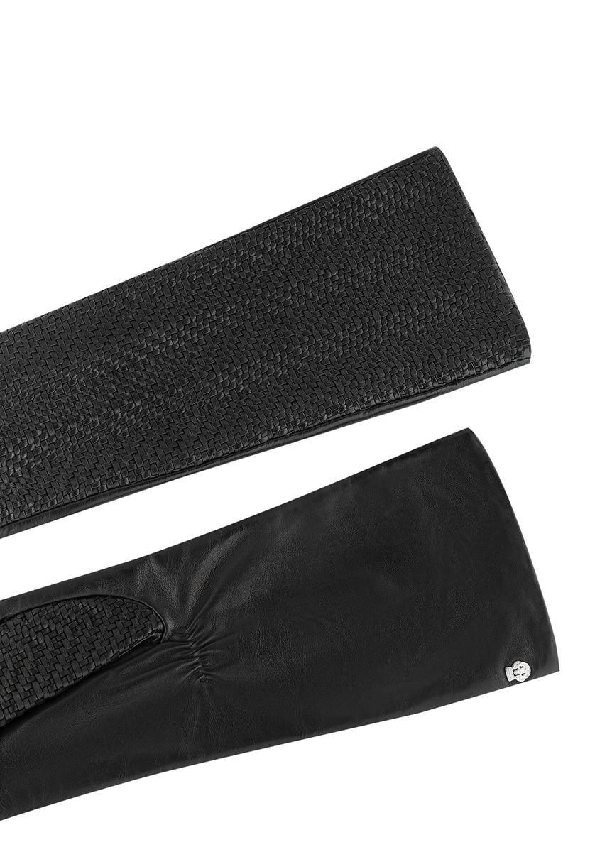 Heringbone Weaving Long - black