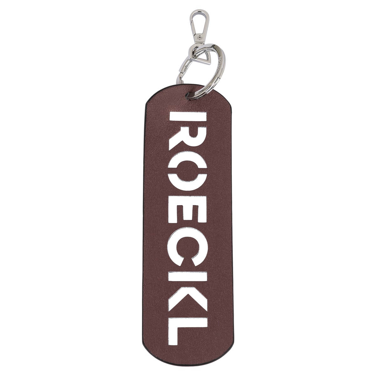 Roeckl metallic keychain - black/prune