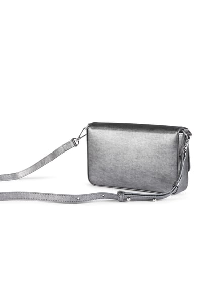 Emilia Shoulder bag metallic XS - platinum