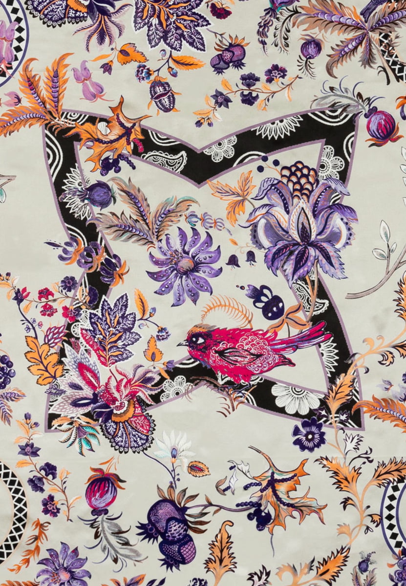 Winter Garden 100x100 - multi grey