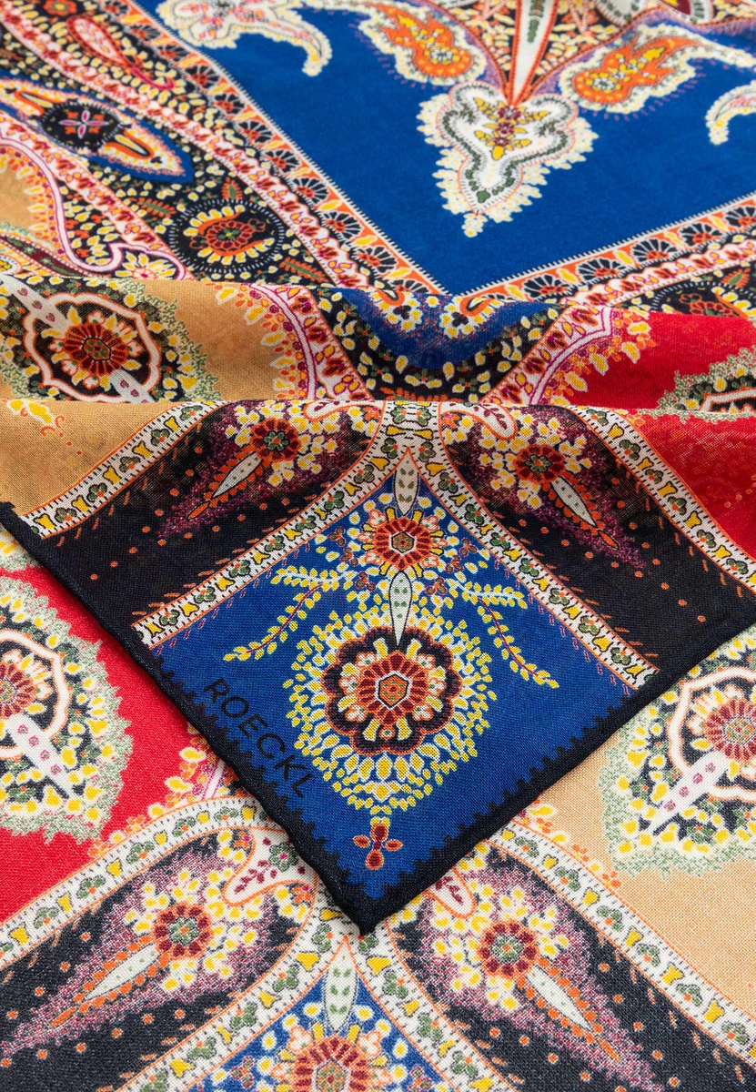Ornamental Grace 90x90 - multi navy