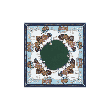 Anni 53x53 - multi navy