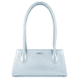 Elisa metallic handbag small  - silver