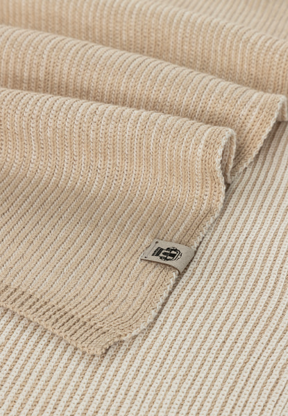 Two Tone Rib Schal 30x180 - sand