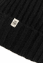 Business Cashmere Muetze mit Umschlag - black