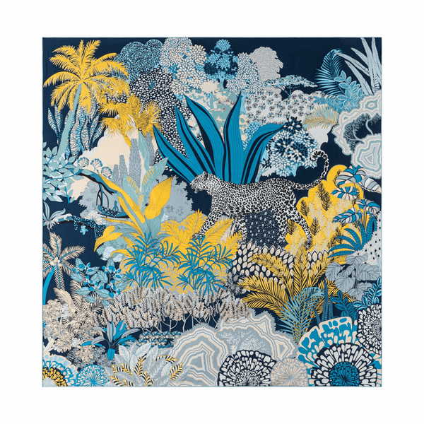 Leopard Camouflage 106x106 - multi blue