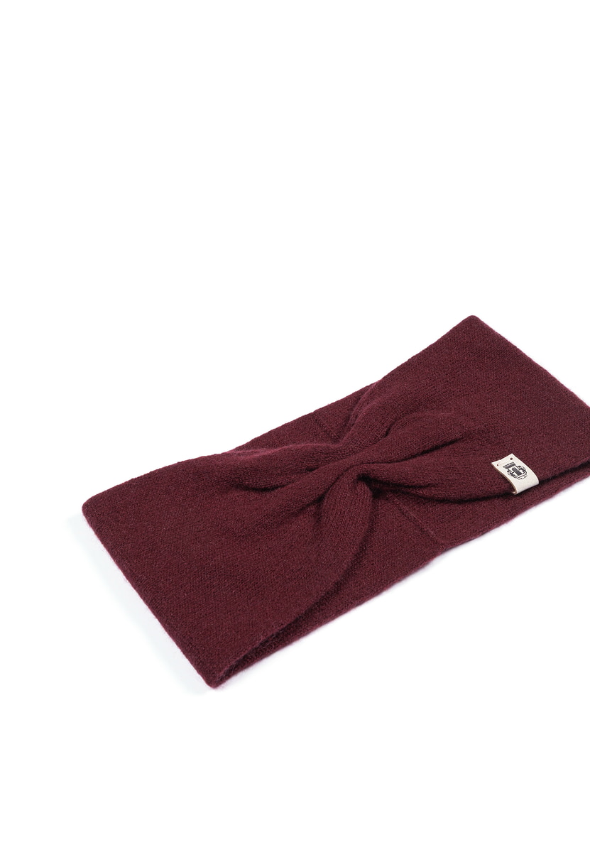 Pure Cashmere Stirnband  - mulberry