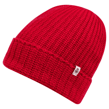 Pure Cashmere Umschlagmuetze - classic red