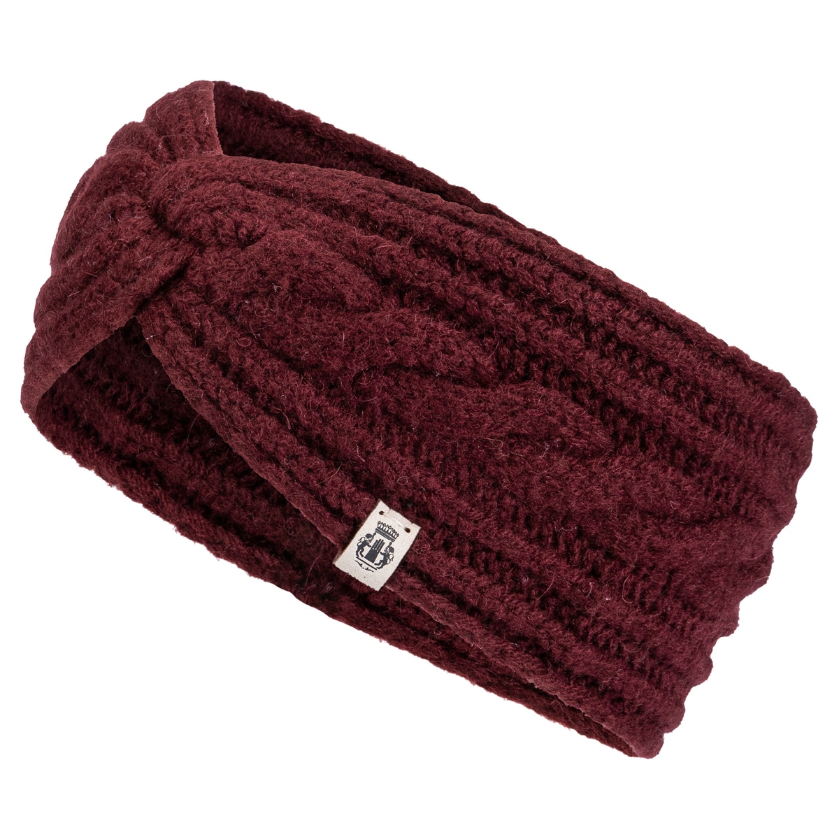 Cabled Charm Strirnband - mulberry