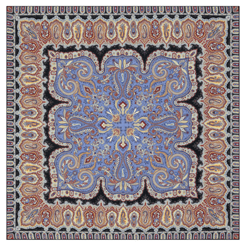 Ornamental Elegance 140x140 - blue/red