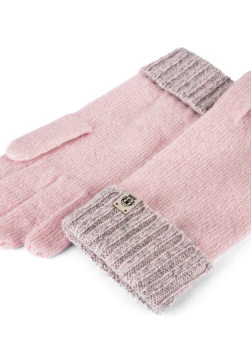 Cabel lines Handschuh - rose/grey