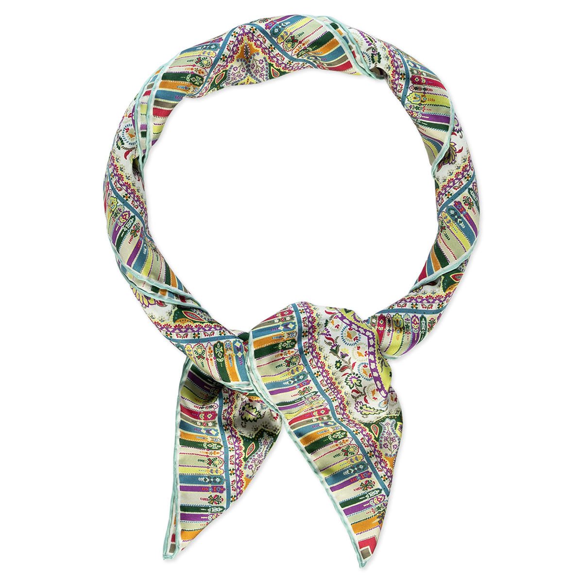 Paisley Mirage 90x90 - multi mint