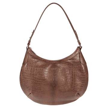 Liberty Schultertasche medium Croco  - saddlebrown