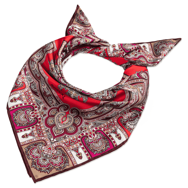Timeless Paisley 70x70 - multi red