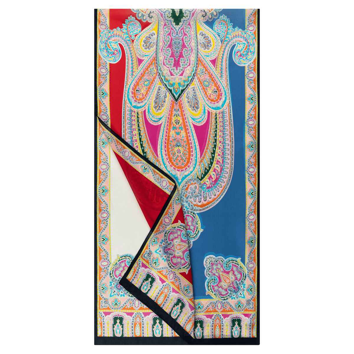 Colorblocking Ornament 45x180 - white multi