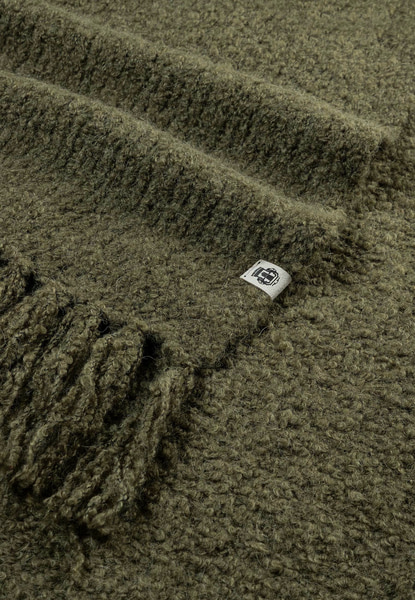 Classic Bouclé Schal 35x180  - moss
