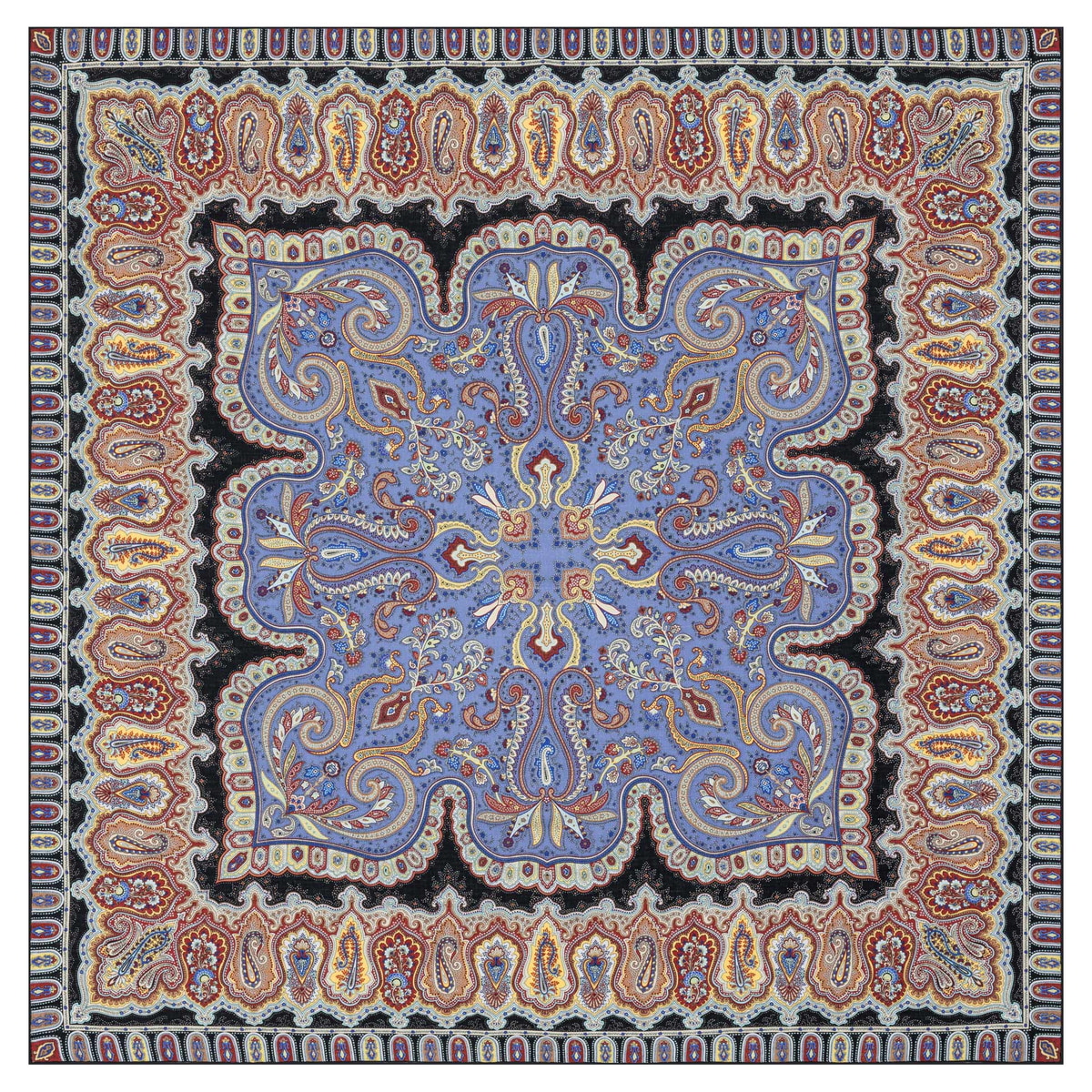 Ornamental Elegance 140x140 - blue/red