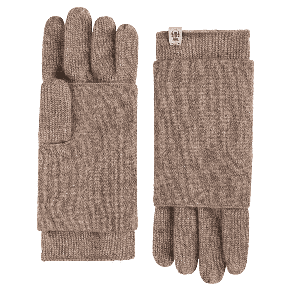 Pure Cashmere Stulpenhandschuhe - taupe