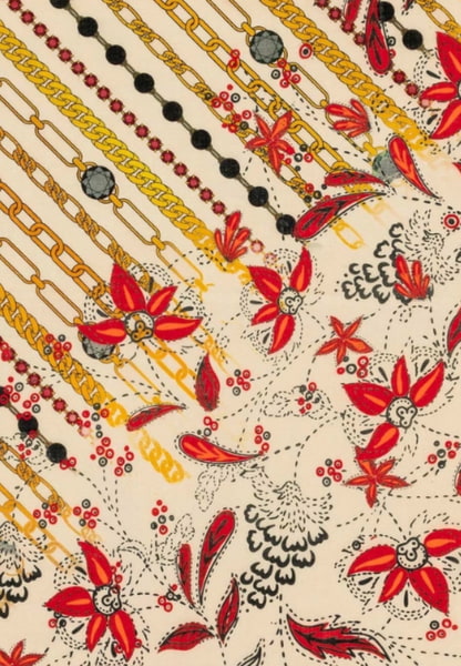 Charming Florals 100x100 - multi beige