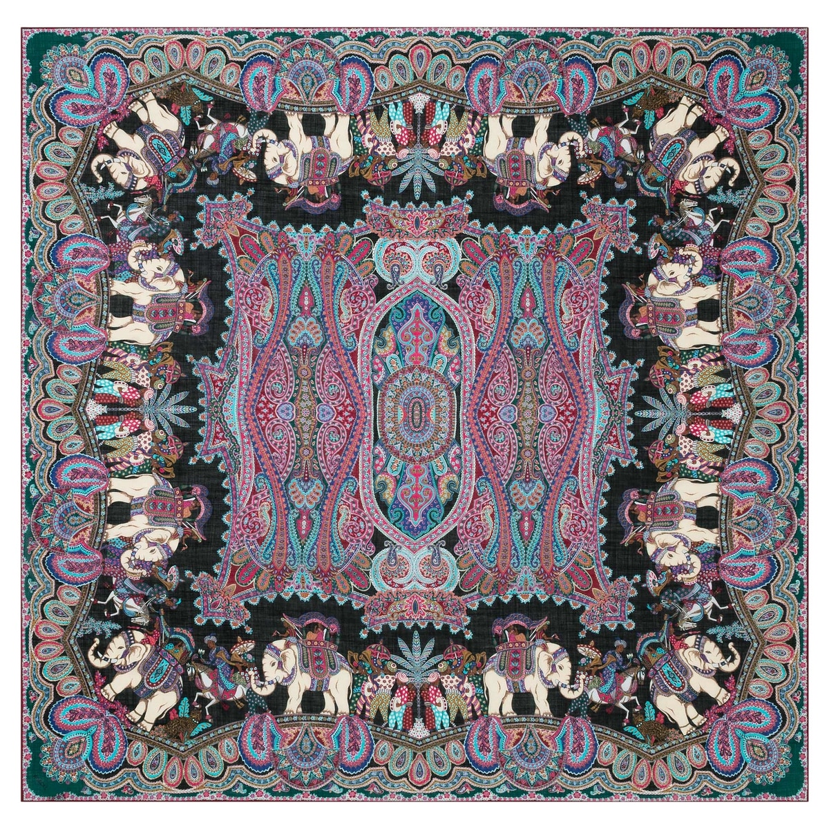 Elephant Parade Cashmere 140x140 - black mystic