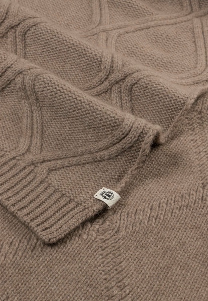 Frozen Winter Schal 35x180 - taupe