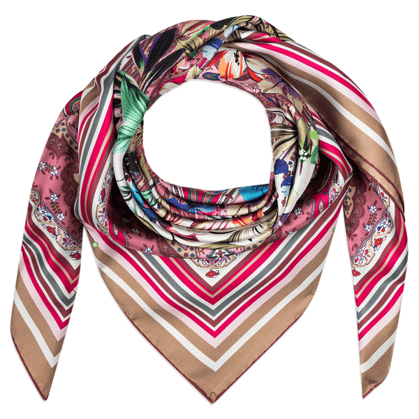 The Art of Flowers 90x90 - multi magenta