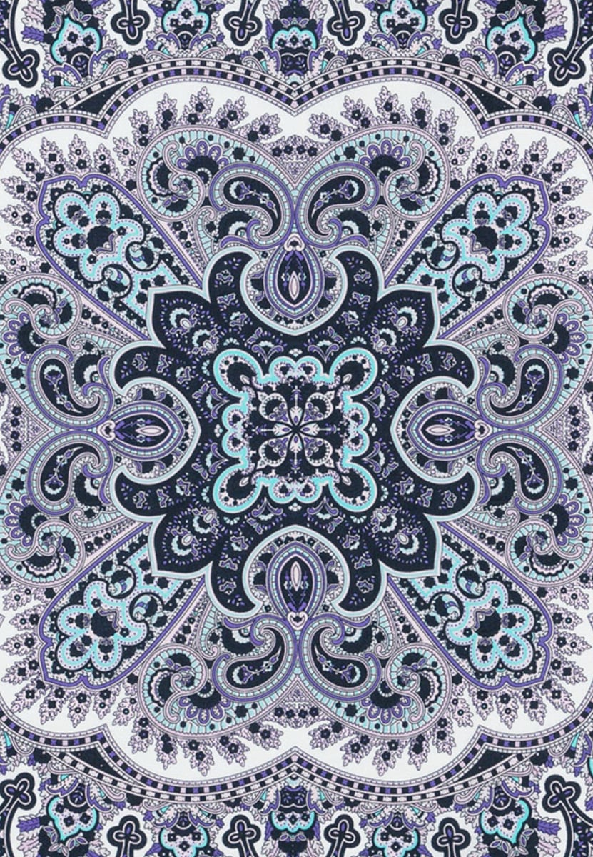 Young Paisley 53 x 53 - multi mauve