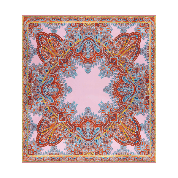 Paisley Reflection 90x90  - multi blossom