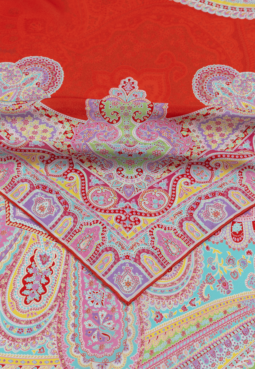Colorblocking Ornament 140x140 - multi flamingo