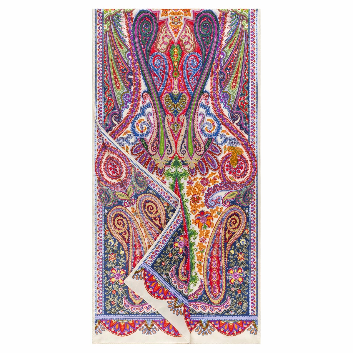 Excited Paisley 45x180 - panna multi