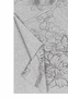 Summer Flower Schal 30 x 180 - silvergrey