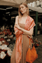 Lily Pattern 142x145 - tangerine