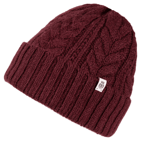 Cashmere Twist Mütze  - mulberry