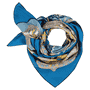 Dominique 106x106  - blue/beige