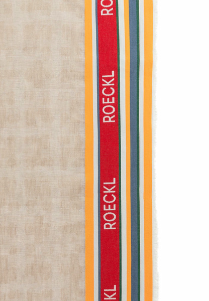 Cotton Stripes WOMAN 55x175  - almond