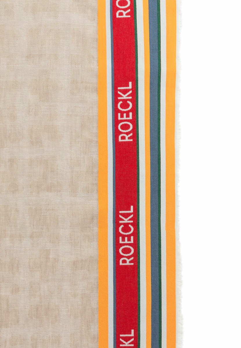 Cotton Stripes WOMAN 55x175  - almond