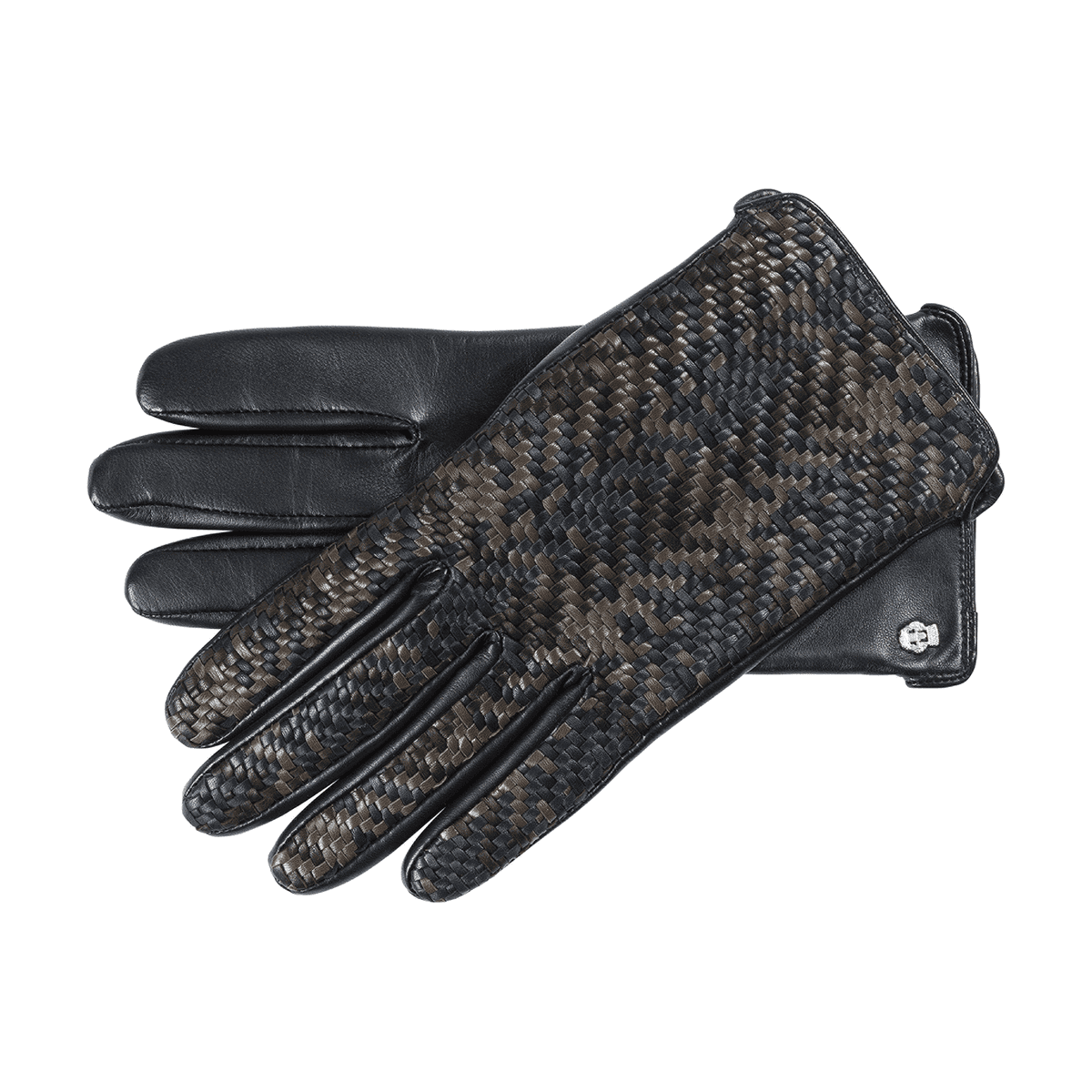 Heringbone Jacquard Weaving - black/green