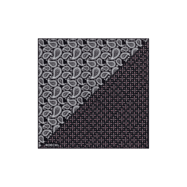 Gentleman´s Poket Square 30x30  - multi black