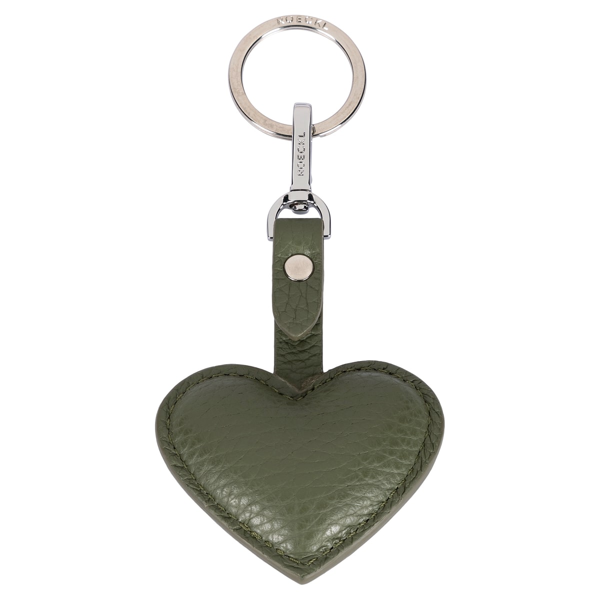 Herz Schlüsselanhänger - olive